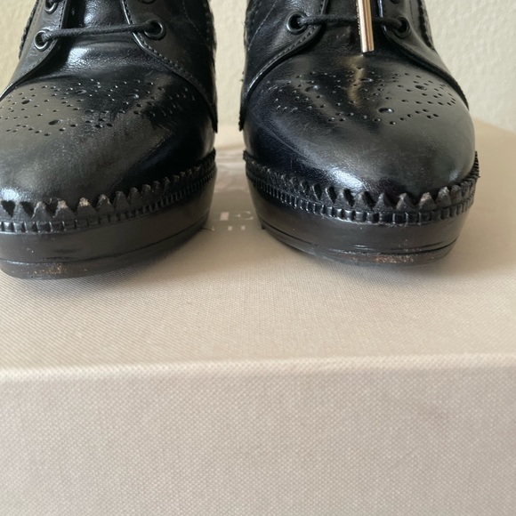 Burberry beautiful Brogue Manners boots 100 Platform Ankle 36 - Picture 8 of 11